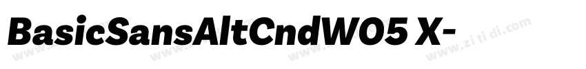 BasicSansAltCndW05 X字体转换 BasicSansAltCndW05 X字体转换
